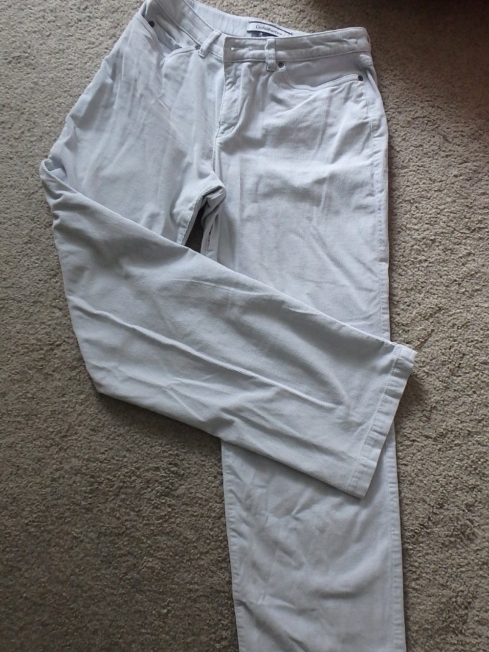 PALE BLUE pinwale corduroy jean style pants